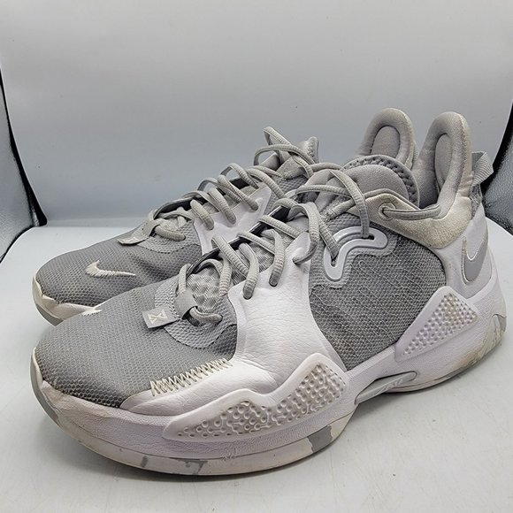 Nike PG 5 TB Paul George Men Size 10.5 Wolf Grey White Athletic Shoes DA7758-002 main image 6